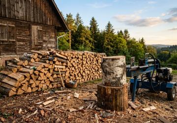 Jetzt spalten, später heizen: Warum der Spätsommer die beste Zeit für Brennholz ist