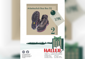 Türchen 2. Arbeitsschuh Boa Bau S3