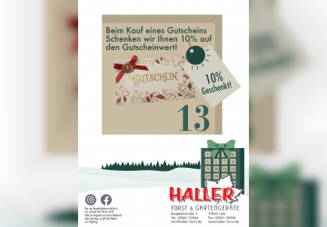 Türchen 13. Gutscheinaktion