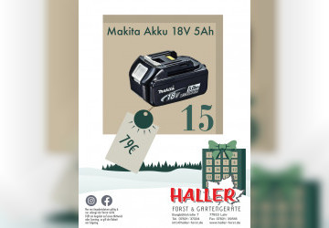 Türchen 15. Makita Akku 18V 5Ah