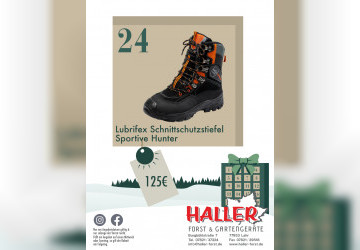 Türchen 24. Lubrifex Schnittschutzstiefel Sportive Hunter